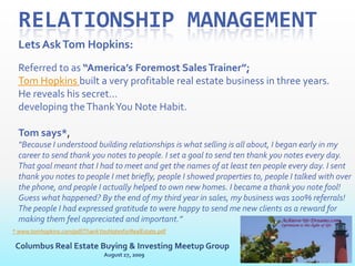 10+ years as Small Business Owner  (Plumbing Company and Pet Boutique)Achieve-Ur-Dreams.comOptimism is the light of lifeColumbus Real Estate Buying & Investing Meetup GroupAugust 27, 2009