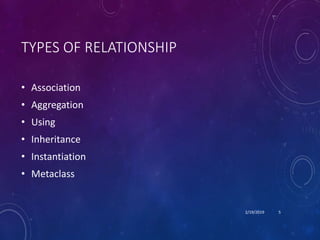Relationship among classes | PPTX