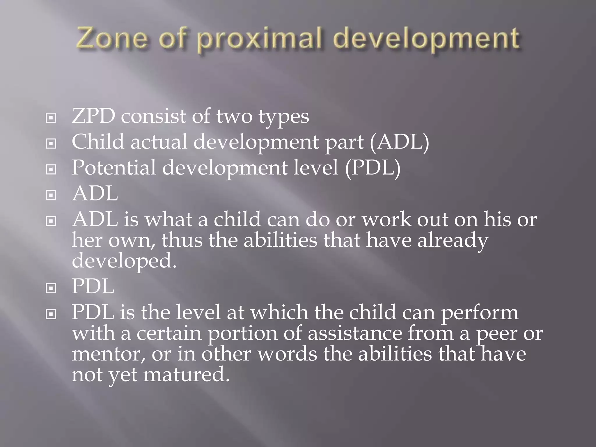 Pdl Example Relationship between learning and development | PPTX
