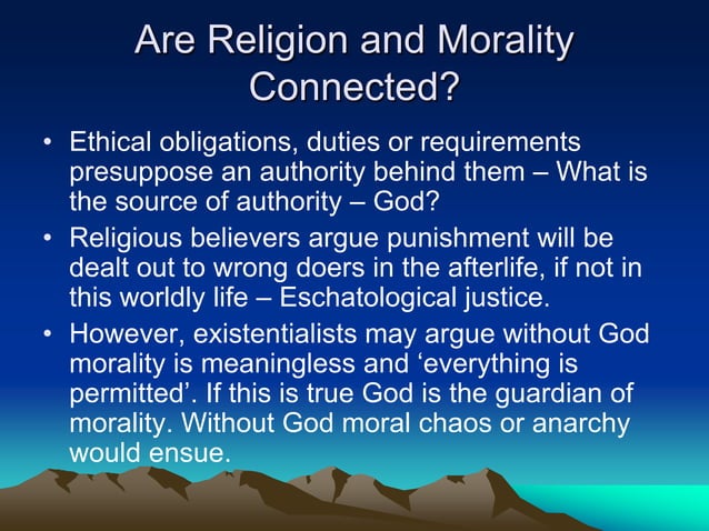 Relationship Between Morality And Religion