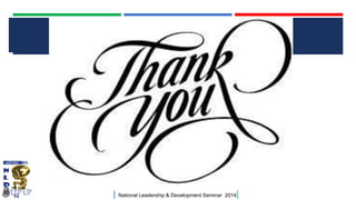 CLICK TO EDIT MASTER TITLE STYLE

|

National Leadership & Development Seminar 2014

|

 