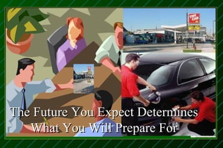 The Future You Expect Determines
   What You Will Prepare For
 