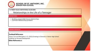 Understanding and Building Healthy Teenage Relationships for Personal ...