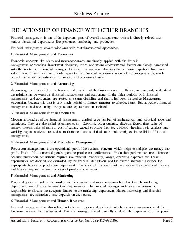 Relationship between forex management and financial management