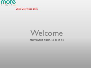 Click Download Slide




             Welcome
            RELATIONSHIP ORBIT - 10 S L I D E S
 