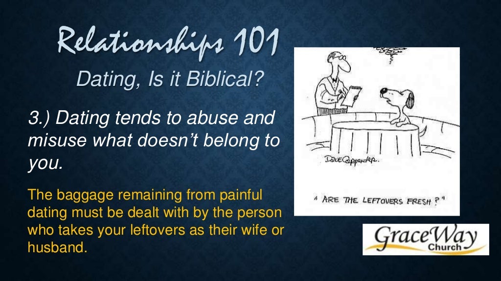 what does it say about dating in the bible