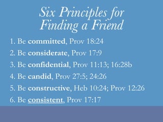 Real friends take sides, because they take God’s side and steer you to it.