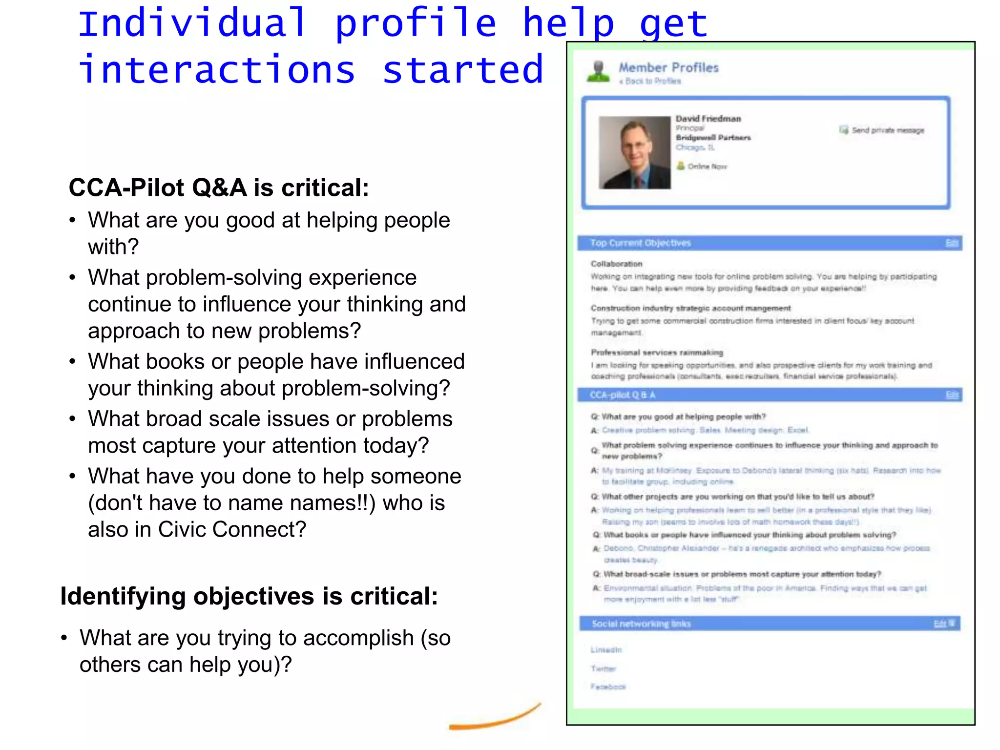 Analysis resultsExecuted throughDiscussion forums (topics being address)