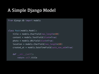 Relationships in Django ORM | PPT