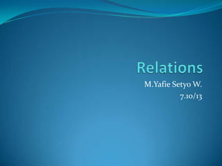 M.Yafie Setyo W.
          7.10/13
 