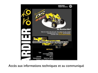 Accès aux informations techniques et au communiqué 