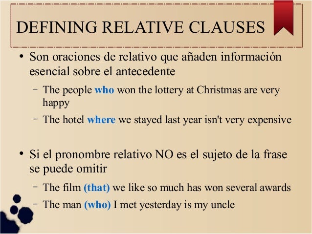 Relative clauses