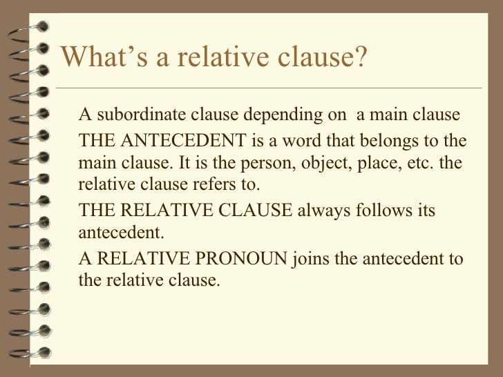 Relative Sentences