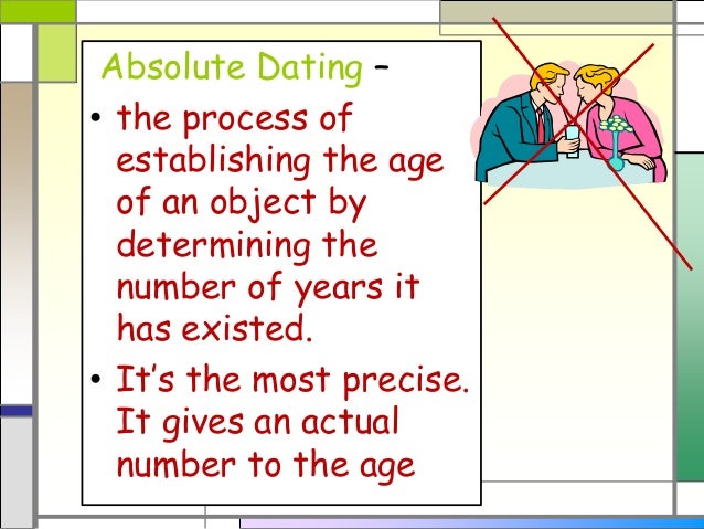 Definition of absolute dating in biology