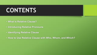 Relative clause | PPTX