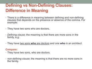 Relative clauses | PPTX