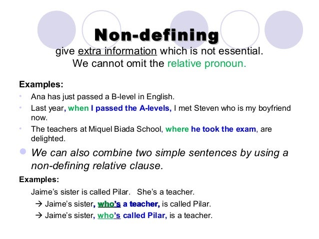 Relative clauses