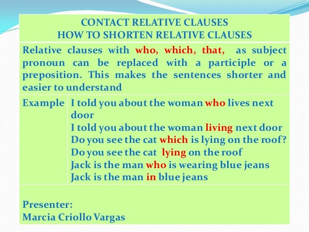 Contact Clauses