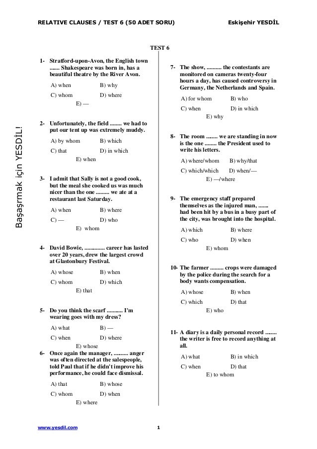Relative Clause Test6