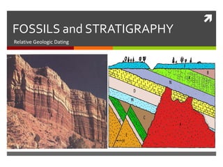 
FOSSILS and STRATIGRAPHY
Relative Geologic Dating
 