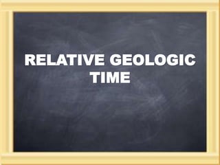 RELATIVE GEOLOGIC
TIME
 