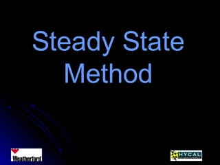 Steady StateSteady State
MethodMethod
 