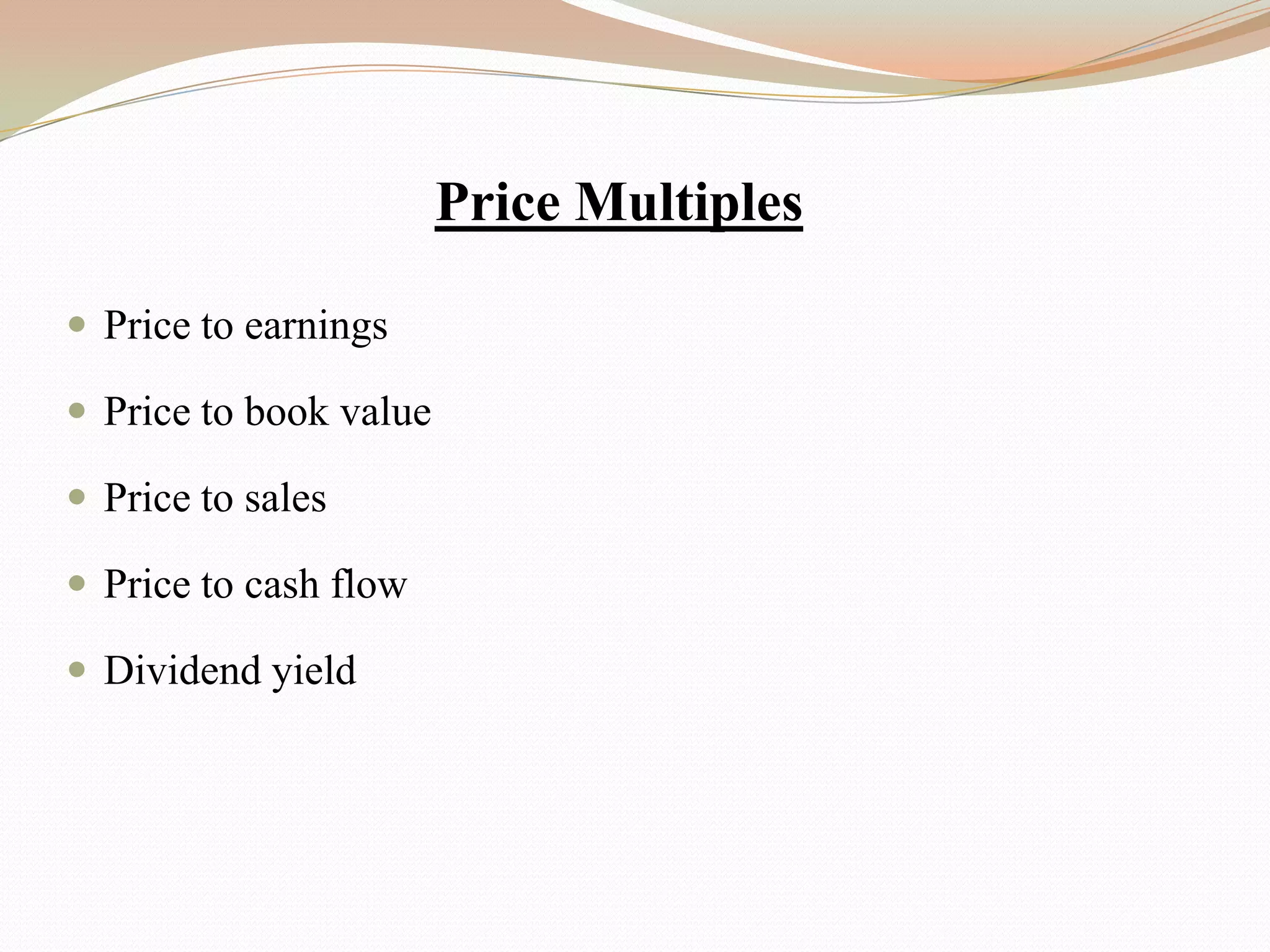 Relative valuation | PPTX