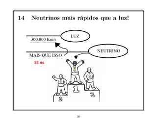 14   Neutrinos mais r´pidos que a luz!
                     a




                    30
 