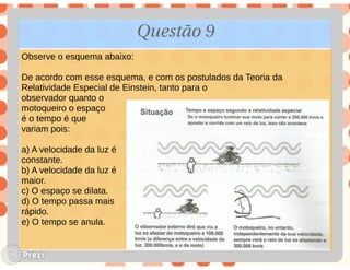 Relatividade exercicios