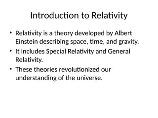 Relativity_Presentation by Alexander the great . ppt | PPTX