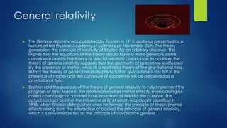 Relativity theory project & albert einsten | PPTX