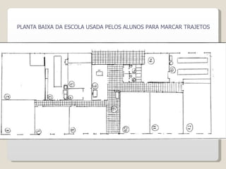 PLANTA BAIXA DA ESCOLA USADA PELOS ALUNOS PARA MARCAR TRAJETOS
 