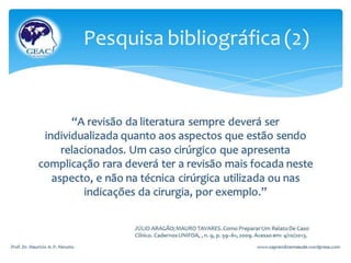 Relato de caso clínico