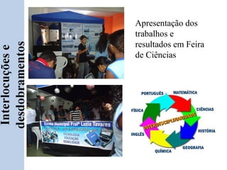 Apresentação dos
trabalhos e
resultados em Feira
de Ciências
 