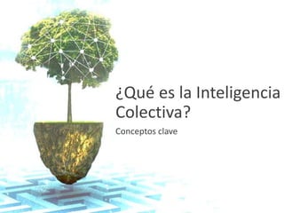 1
¿Qué es la Inteligencia
Colectiva?
Conceptos clave
 