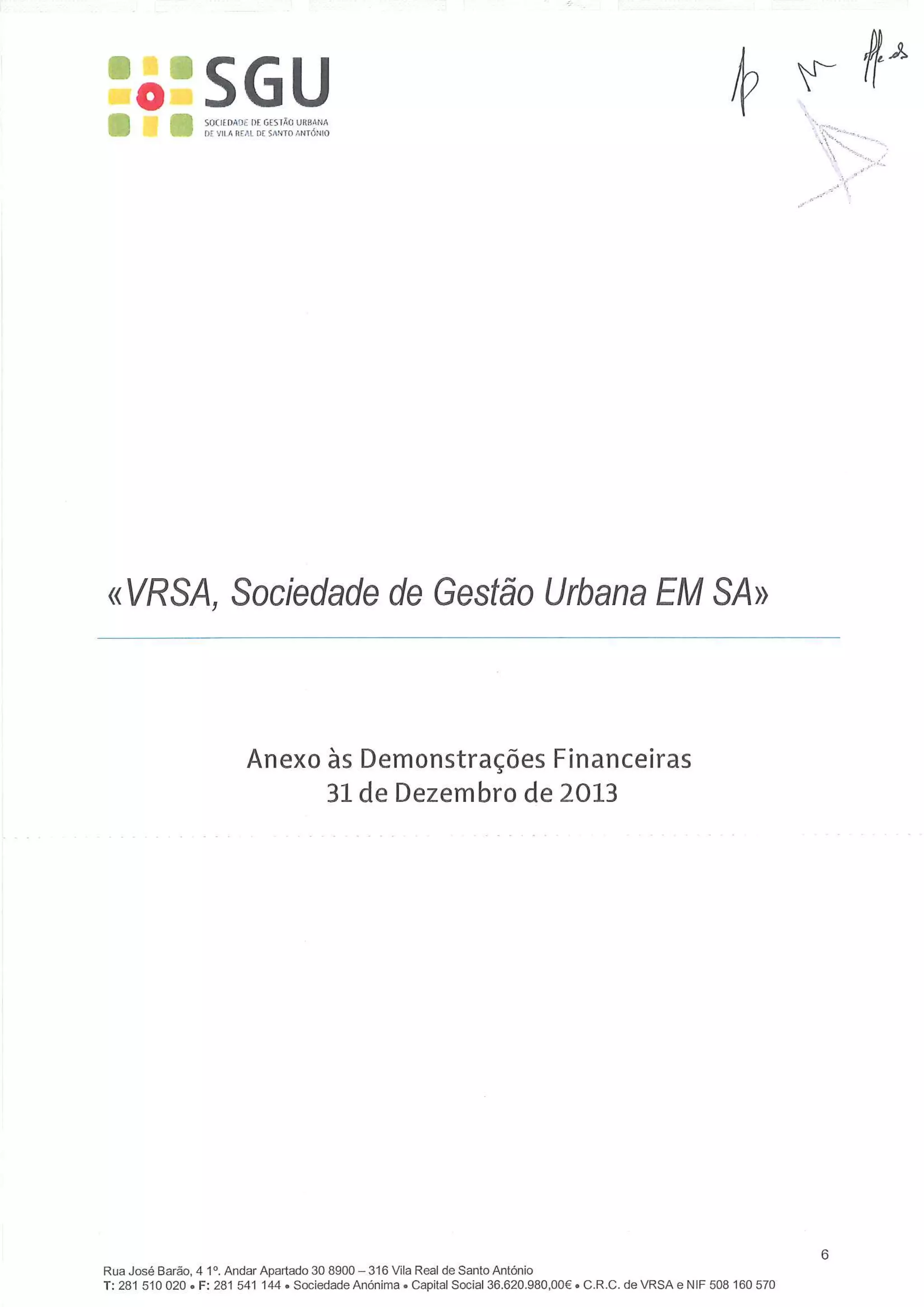 Relatoio contas sgu 2