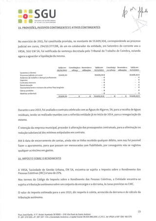 Relatoio contas sgu 2