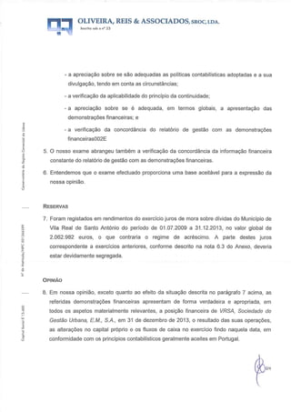 Relatoio contas sgu 2