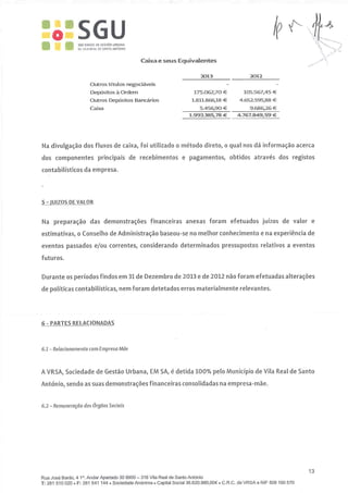 Relatoio contas sgu 2