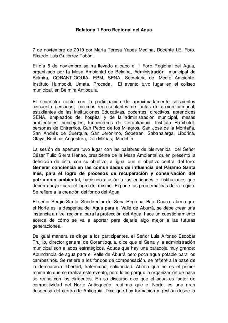 Como hacer una relatoría de un evento Como hacer una relatoría de un evento