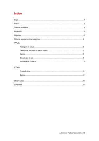 Preparação e Diluição de Soluções