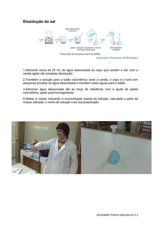 Preparação e Diluição de Soluções