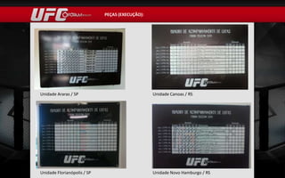 PEÇAS (EXECUÇÃO):




Unidade Araras / SP                              Unidade Canoas / RS




Unidade Florianópolis / SP                       Unidade Novo Hamburgo / RS
 