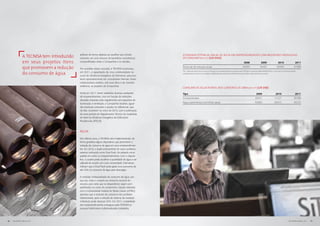 A Tecnisa tem introduzido   atributo de forma objetiva ao escolher seu imóvel,
                                           iniciando um ciclo virtuoso de benefícios econômicos
                                                                                                      Economia potencial anual de água em empreendimentos com medidores individuais
                                                                                                      de consumo (em m3) [GRI EN26]
               em seus projetos itens      compartilhados entre a Companhia e os clientes.                                                                                          2008                  2009                  2010                  2011

               que promovem a redução      Por acreditar nesse conceito, a TECNISA promoveu,
                                                                                                      Potencial de redução anual                                                   54.659                16.425                33.059                37.080

               do consumo de água
                                                                                                      Obs.: Redução potencial do consumo de água nos empreendimentos entregues pela TECNISA no período 2008/2009/2010/2011, com base no número atual de
                                           em 2011, a capacitação de cinco colaboradores no
                                                                                                      unidades que já contam com medição individualizada, adotando-se 25% de economia sobre a expectativa de consumo.
                                           curso de eficiência energética da Eletrobras, para pos-
                                           terior aproveitamento em consultorias internas. Esses
                                           colaboradores avaliam, sob essa ótica e de maneira
                                           sistêmica, os projetos da Companhia.
                                                                                                      Consumo de água potável nos canteiros de obra (em m3) [GRI EN8]
                                           Ainda em 2011, foram realizadas diversas avaliações        Tipo                                                                                          2009                     2010                     2011
                                           de empreedimentos, mas em função de restrições
                                                                                                      Concessionária                                                                              20.011                   15.227                   30.586
                                           elevadas impostas pelo regulamento aos requisitos de
                                           iluminação e ventilação, a Companhia resolveu aguar-
                                                                                                      Água subterrânea (caminhão-pipa)                                                            43.663                   50.015                   34.572
                                           dar eventuais correções e ajustes no referencial, que,
                                           de fato, ocorreram no início de 2012, com a publicação
                                           da nova portaria do Regulamento Técnico da Qualidade
                                           do Nível de Eficiência Energética de Edificações
                                           Residenciais (RTQ-R).



                                           ÁGUA

                                           Nos últimos anos, a TECNISA vem implementando, de
                                           forma gradativa alguns dispositivos que promovem a
                                           redução do consumo de água em seus empreendimen-
                                           tos. Em 2010, o duplo acionamento de vasos sanitários,
                                           sistema conhecido como Dual Flush, foi adotado como
                                           padrão em todos os empreendimentos. Com o disposi-
                                           tivo, o usuário pode escolher a quantidade de água a ser
                                           utilizada de acordo com suas necessidade. Estimativas
                                           indicam que o Dual Flush pode gerar uma economia de
                                           até 33% no consumo de água para descargas.

                                           A medição individualizada do consumo de água, por
                                           sua vez, induz o usuário ao consumo racional do
                                           recurso, pois evita que os desperdícios sejam com-
                                           partilhados na conta do condomínio. Estudo realizado
                                           com a Universidade Federal de Minas Gerais (UFMG)
                                           apontou que a redução do consumo nas unidades
                                           habitacionais, após a adoção de sistema de medição
                                           individual, pode alcançar 25%. Em 2011, a totalidade
                                           dos empreendimentos entregues pela TECNISA já
                                           possuía hidrômetros individualizados instalados.




76   RELATÓRIO ANUAL 2011                                                                                                                                                                                                                     RELATÓRIO ANUAL 2011   77
 
