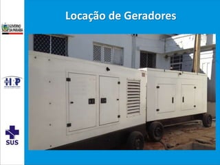 Locação de Geradores
 