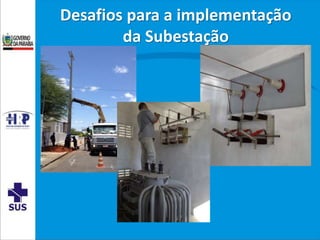 Desafios para a implementação
da Subestação
 