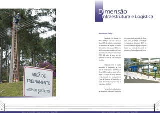 32 33
Relatório de Gestão 2012 | Diretoria Administrativa | Grupo CEEE Relatório de Gestão 2012 | Diretoria Administrativa | Grupo CEEE
Dimensão
Infraestrutura e Logística
Manutenção Predial
Atendendo as diretrizes do
Plano Estratégico ciclo 2011-2015 do
Grupo CEEE,demelhoriaemodernização
da infraestrutura da empresa, a Diretoria
Administrativa elaborou, em 2012, mais
de45novosprojetosarquitetônicos.Foram
executados, em média, em todo o Grupo
CEEE, 608 ordens de serviço por mês,
perfazendo um total de 7300 solicitações
atendidas.
Destaca-se, entre os projetos
executados, a inauguração de uma
sala de reunião para a presidência do
Grupo CEEE, na agência central de Porto
Alegre e a criação de espaço destinado
à descompressão dos empregados do
Centro de Operação da Distribuição, no
Centro Administrativo Engenheiro Noé de
Melo Freitas – CAENMF.
Tambémforamrealizadasobras
de infraestrutura, reformas e adequações
em diversos locais de atuação do Grupo
CEEE, como, por exemplo, a manutenção
de marquises na Subestação SECIN em
Canoas; a instalação de gradil na Agência
Guaíba e a construção da entrada de
garagemdaGerênciaRegionaldePelotas.
 