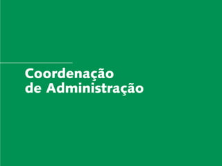 Coordenação
                             Carta do Diretor

   Desenvolvimento Local e Áreas Protegidas

 Responsabilidade Socioambiental Corporativa



      de Administração
                  Cadeias de Valor Inclusivas

                              Redes e Fóruns

                               Metodologias

    Coordenação
de Administração
                    Mobilização de Recursos
               Instituto Peabiru em Números
                               Comunicação
                                       Equipe
                    Referências Bibliográficas


 58         Relatório anual de atividades
 