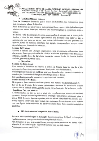 Relatorio atividades 2018