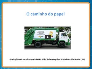 O caminho do papel




Produção dos monitores da EMEF Zilka Salaberry de Caravalho – São Paulo (SP)
 